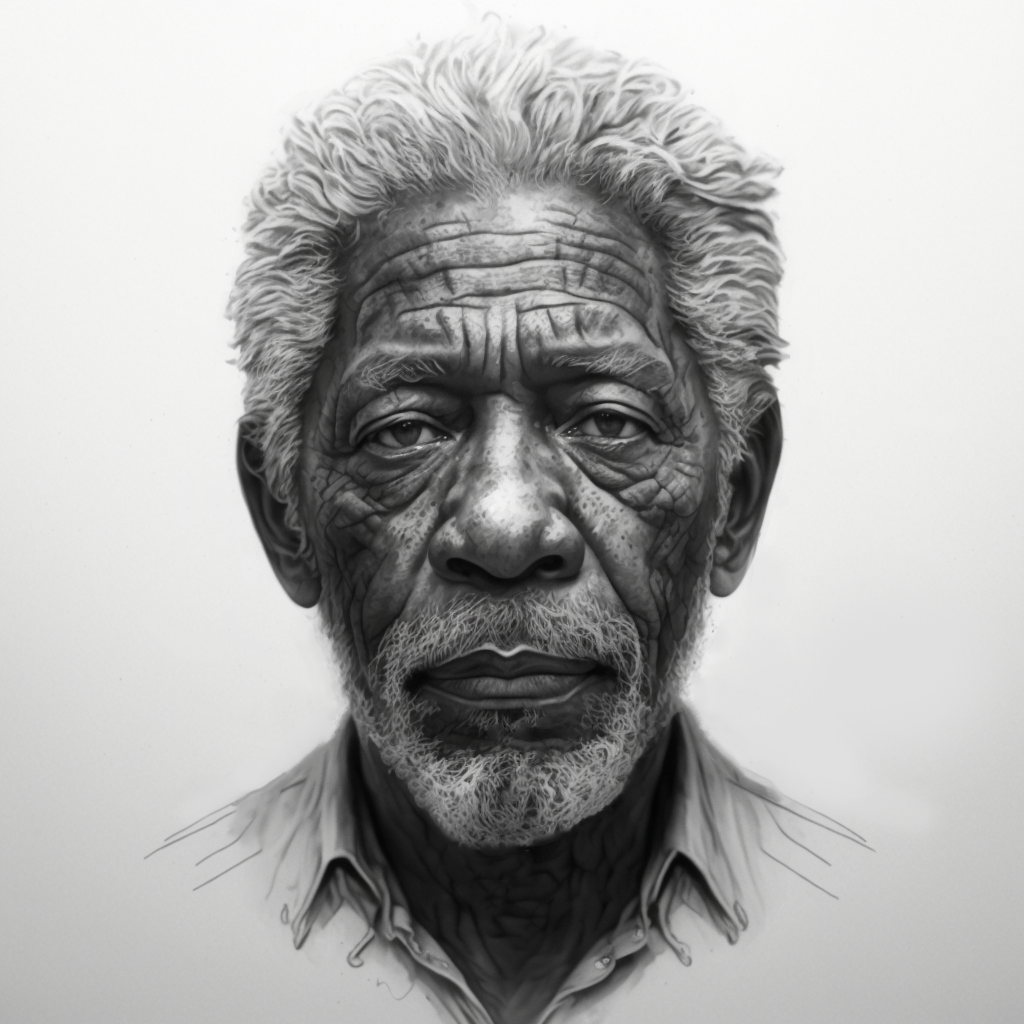 Morgan Freeman as God. Image from "Building God: The Rise of AI as the New Divine."