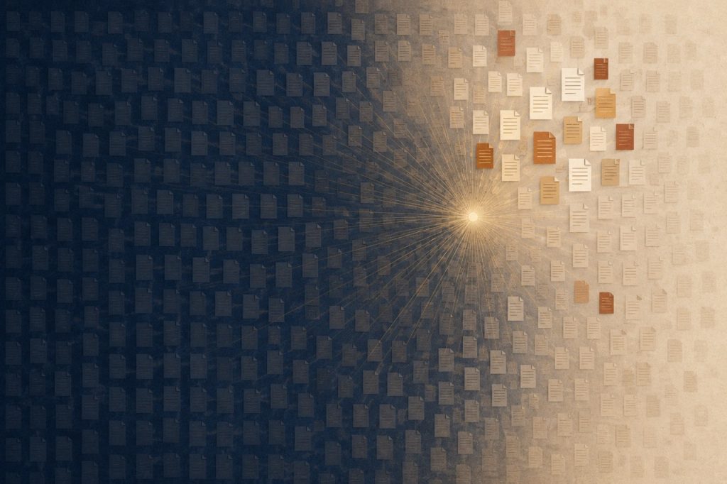 Abstract paper grid with golden rays