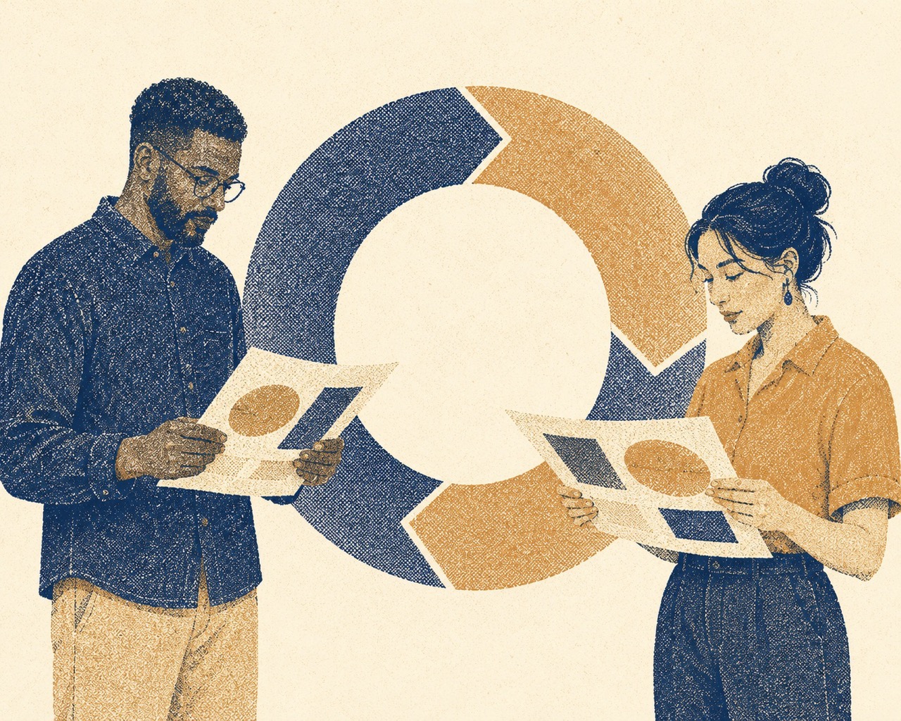 Analysing designs with a cyclical diagram