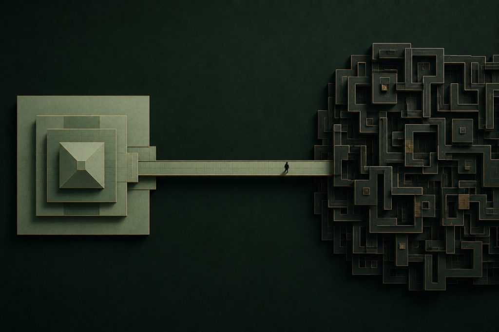 Bridging contrasts in minimalist design