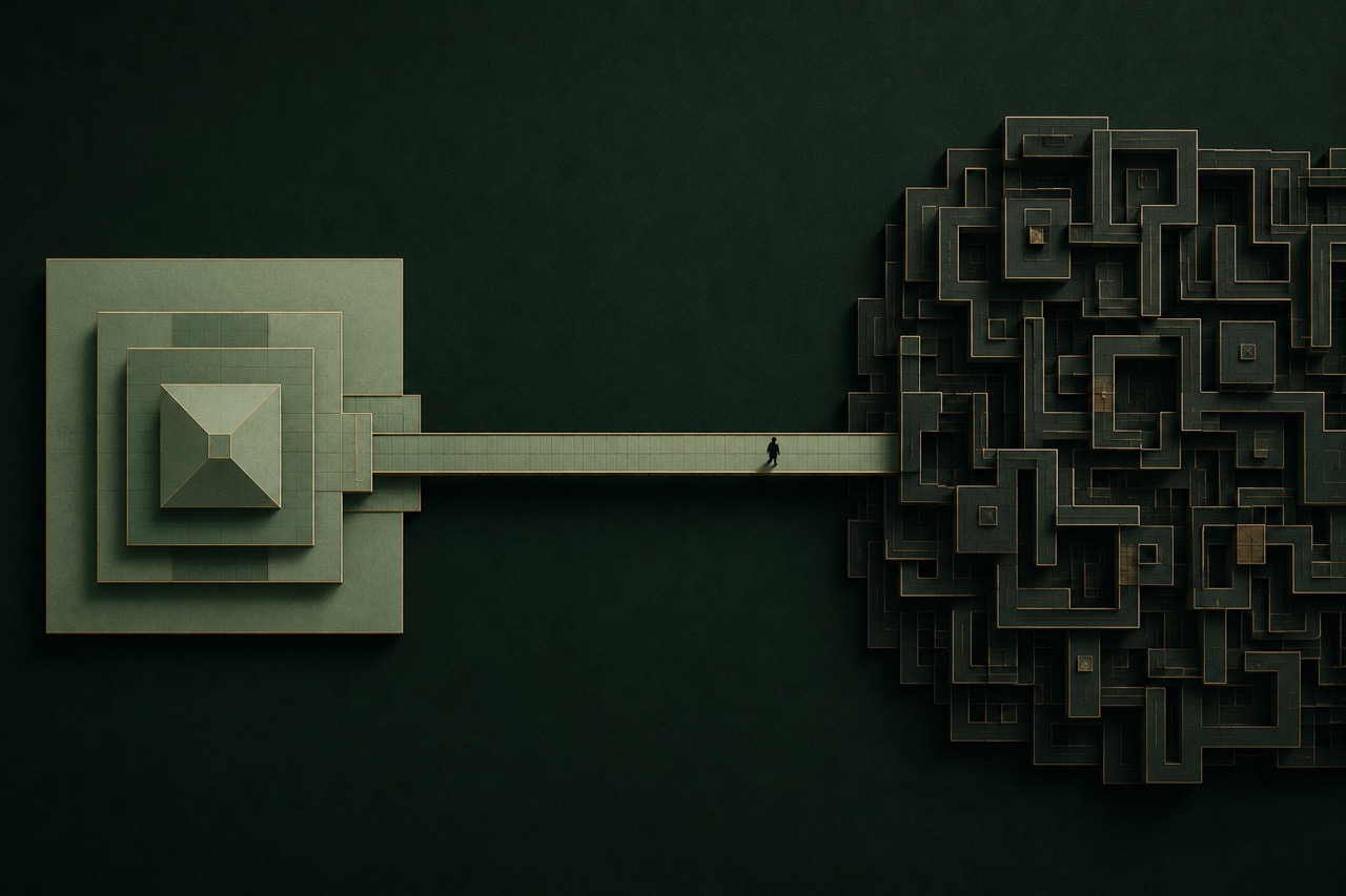 Bridging contrasts in minimalist design
