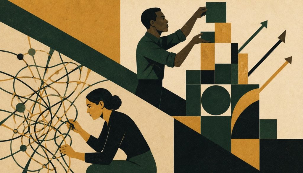 Building and untangling systems of progress