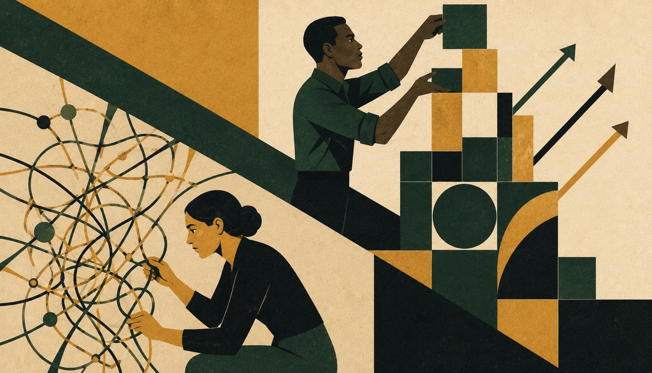 Building and untangling systems of progress
