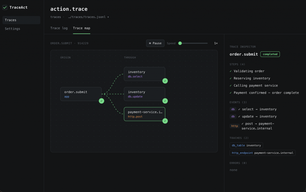 TraceAct: Action tracing SDK for Python